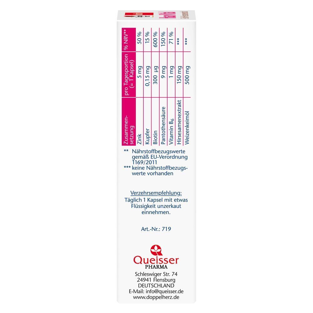 Doppelherz® aktiv Haar Vital + Zink + Hirseextrakt