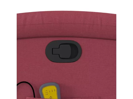 Fauteuil de massage inclinable Rouge bordeaux Tissu