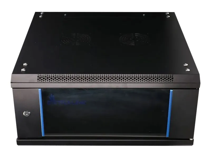 Extralink - Rack kabinet - 600x600 mm - vægmonterbar - sort - 4U - 19