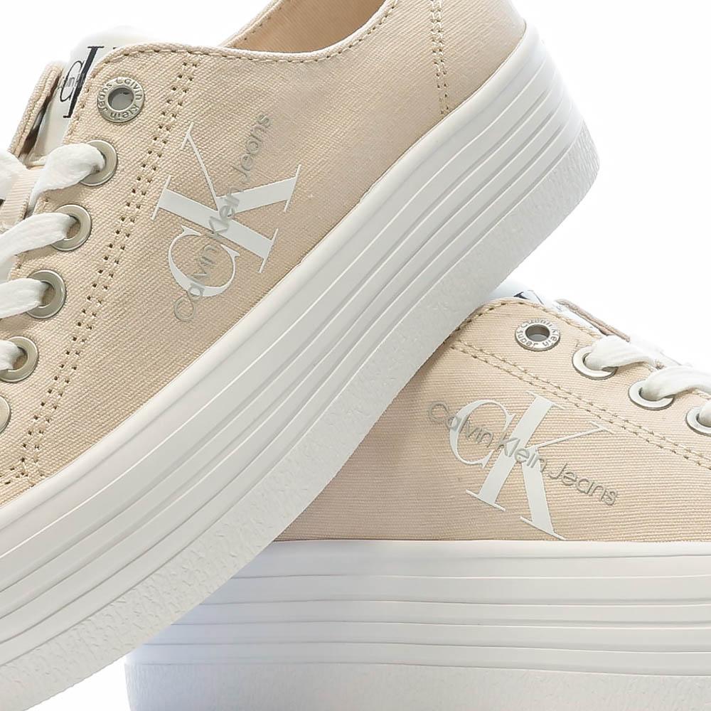 Calvin Klein Jeans Baskets Beige Femme Calvin Klein Jeans Flatform