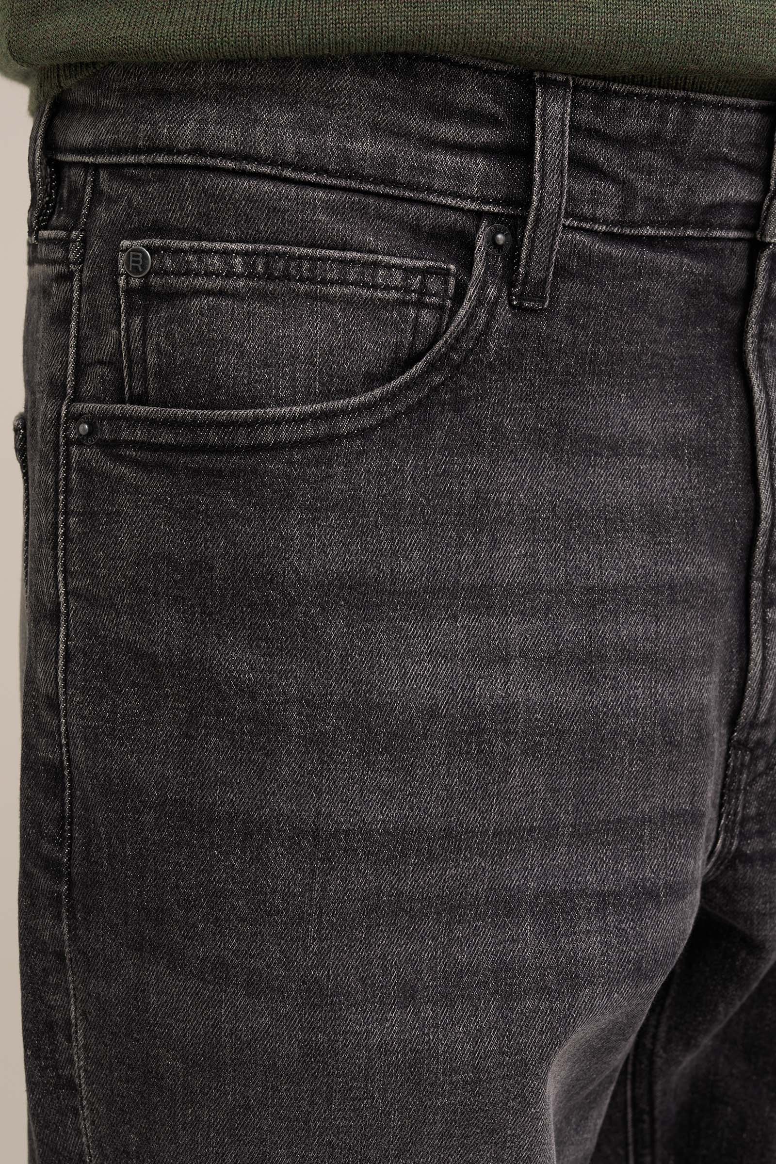 relaxed fit jeans met medium stretch Blue Ridge Donkergrijs