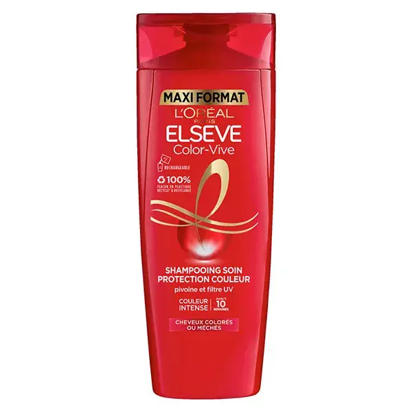 L'Oréal Paris Elseve Shampooing Soin Cheveux Colorés Maxi Format 500ml