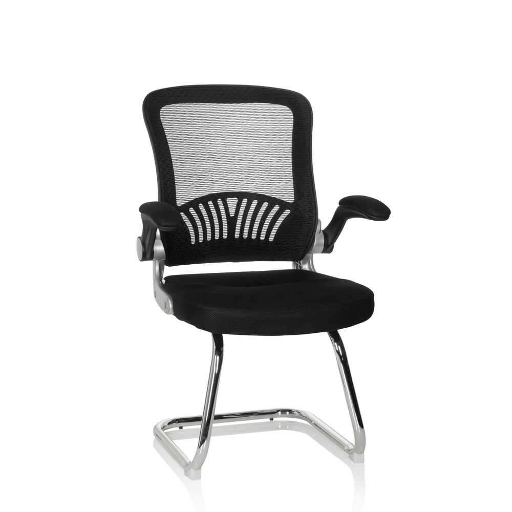 Freischwinger FLYER PRO V Stoff/Netzstoff mit Armlehnen hjh OFFICE