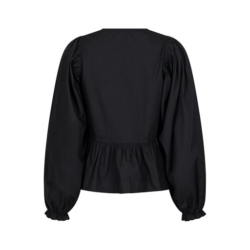 Neo Noir Bessie C Poplin Bluse, Sort, 34