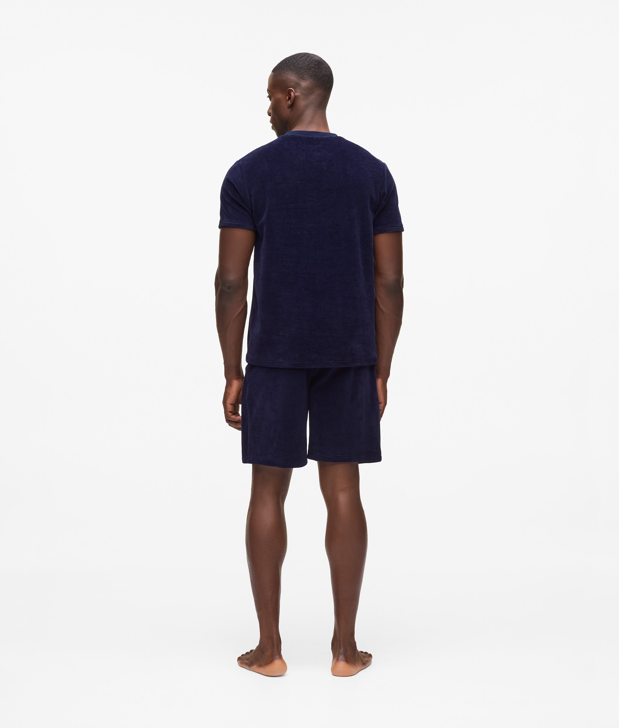 Korte fluwelen pyjamabroek