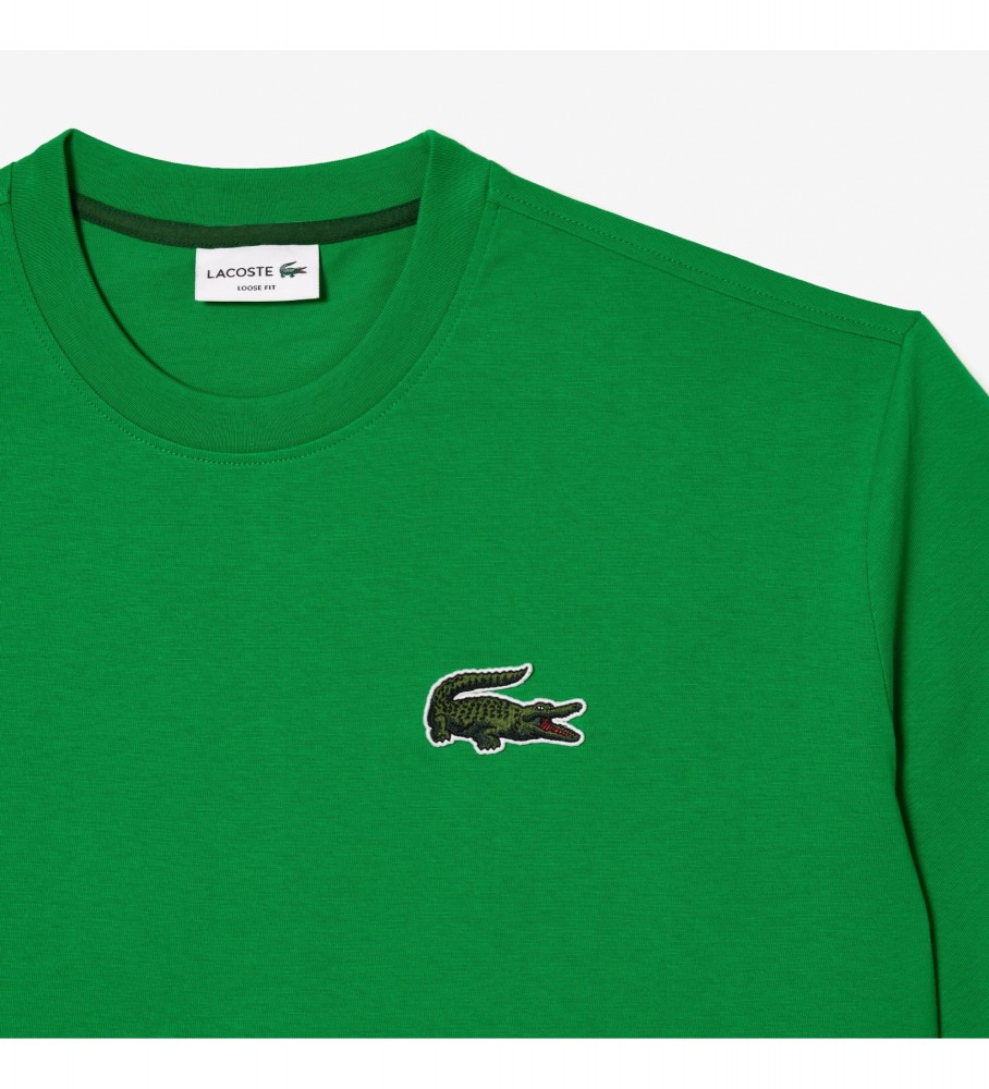 Camiseta verde Lacoste de corte folgado