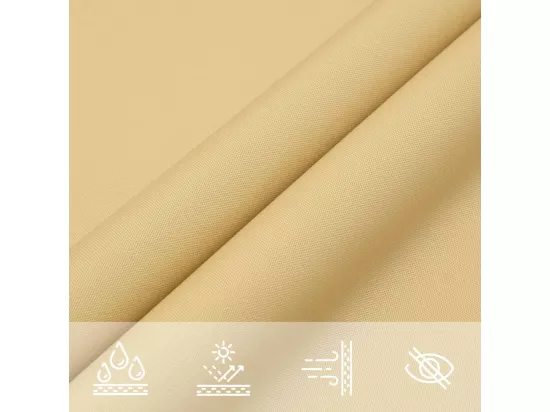 Voile d'ombrage sable 2x2 m 100 % polyester oxford