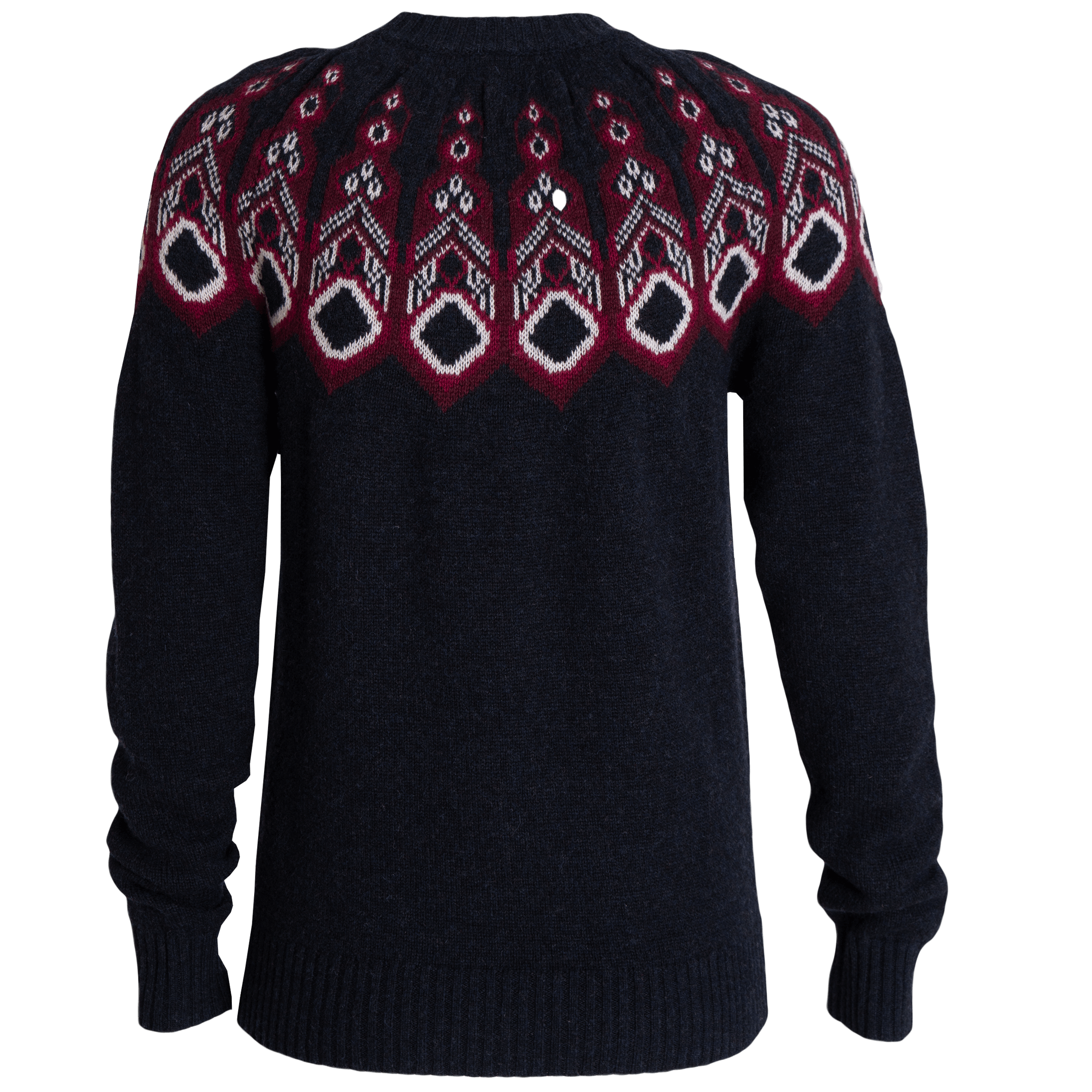 Tufte W Robin Pattern Sweater - Mellomlag