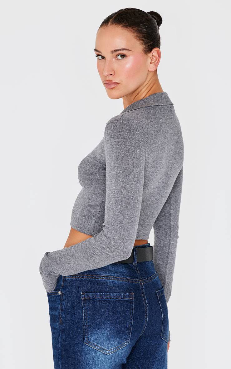 Haut Polo Boutonné En Maille Douce