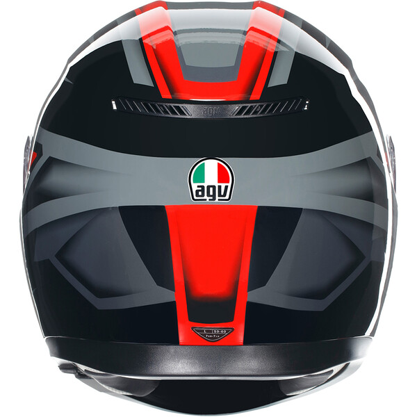 AGV - Casque K3 Compound Noir / Rouge