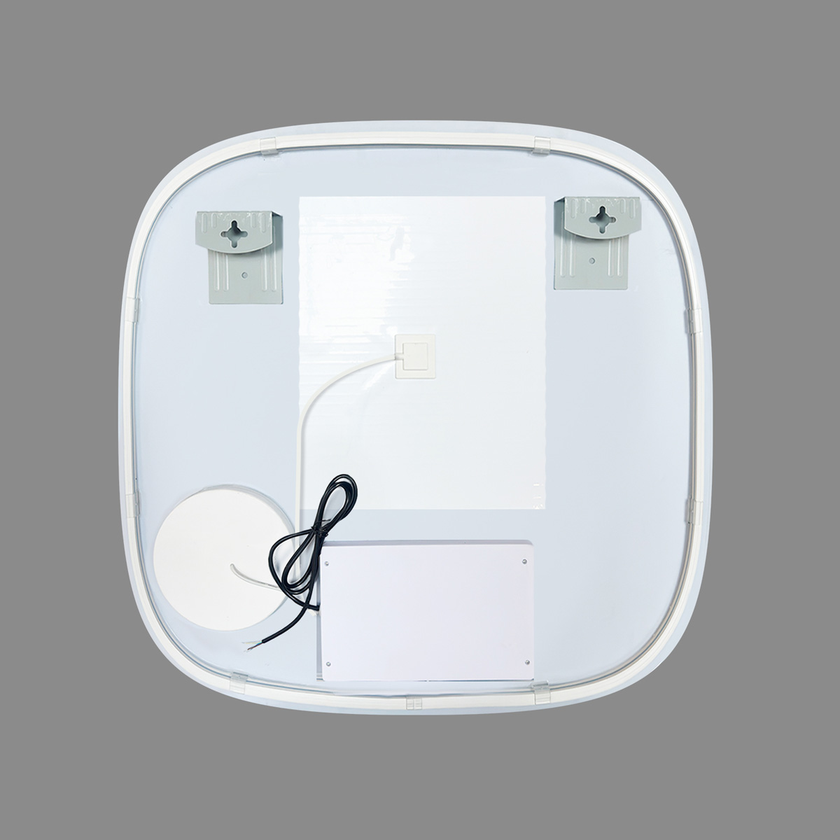 Saniclear Shave Deens ovale spiegel 80x80cm met verlichting, verwarming en vergrootglas