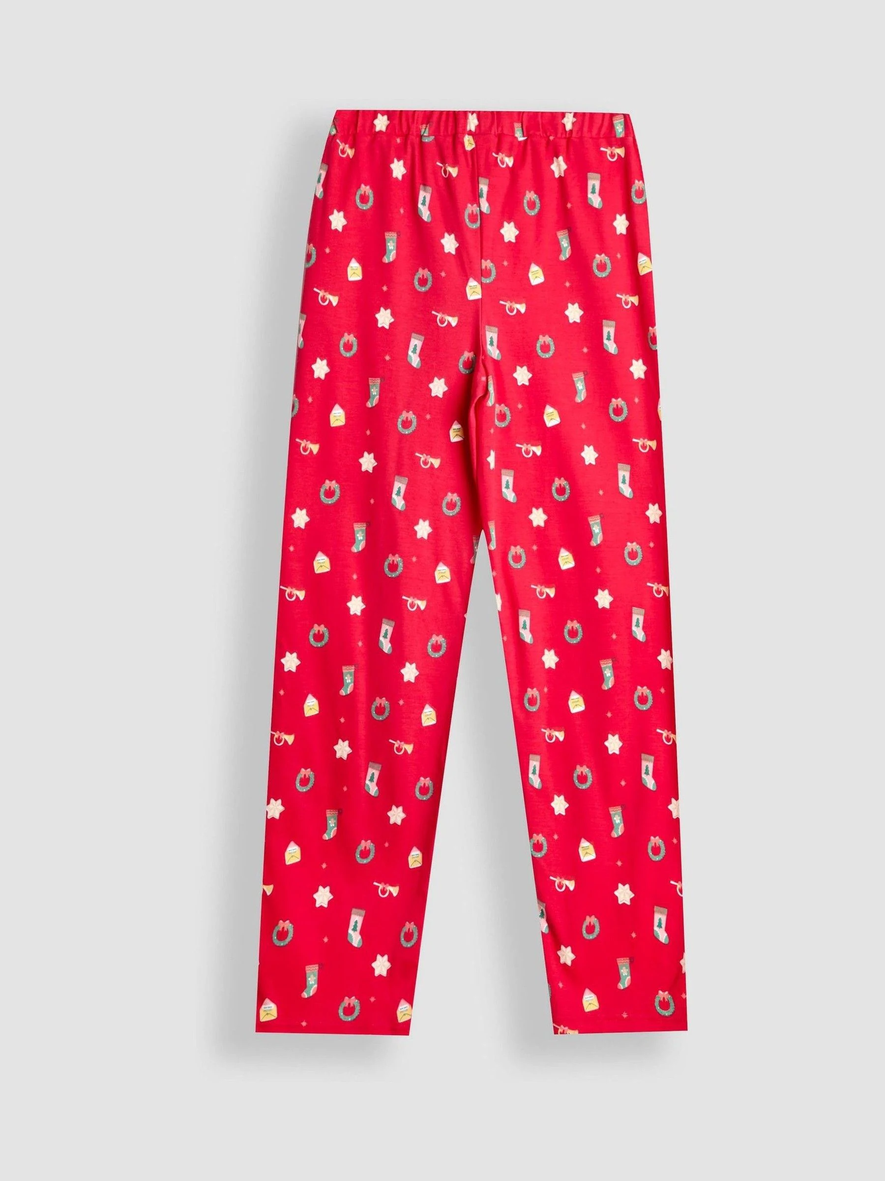 JoJo Maman Bébé Heren Kerstmis Jersey Pyjama Set