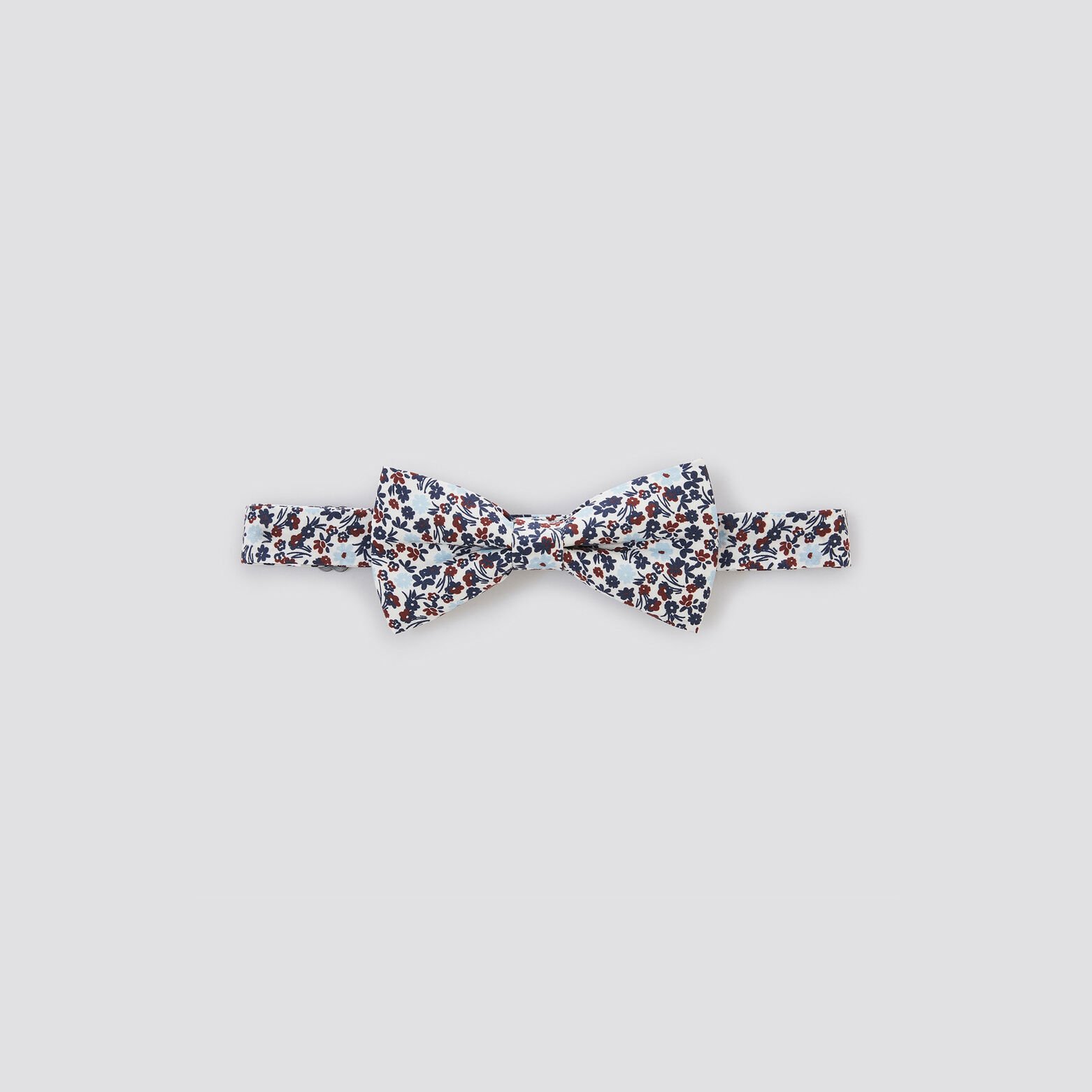 Noeud papillon fleuri Bleu clair
