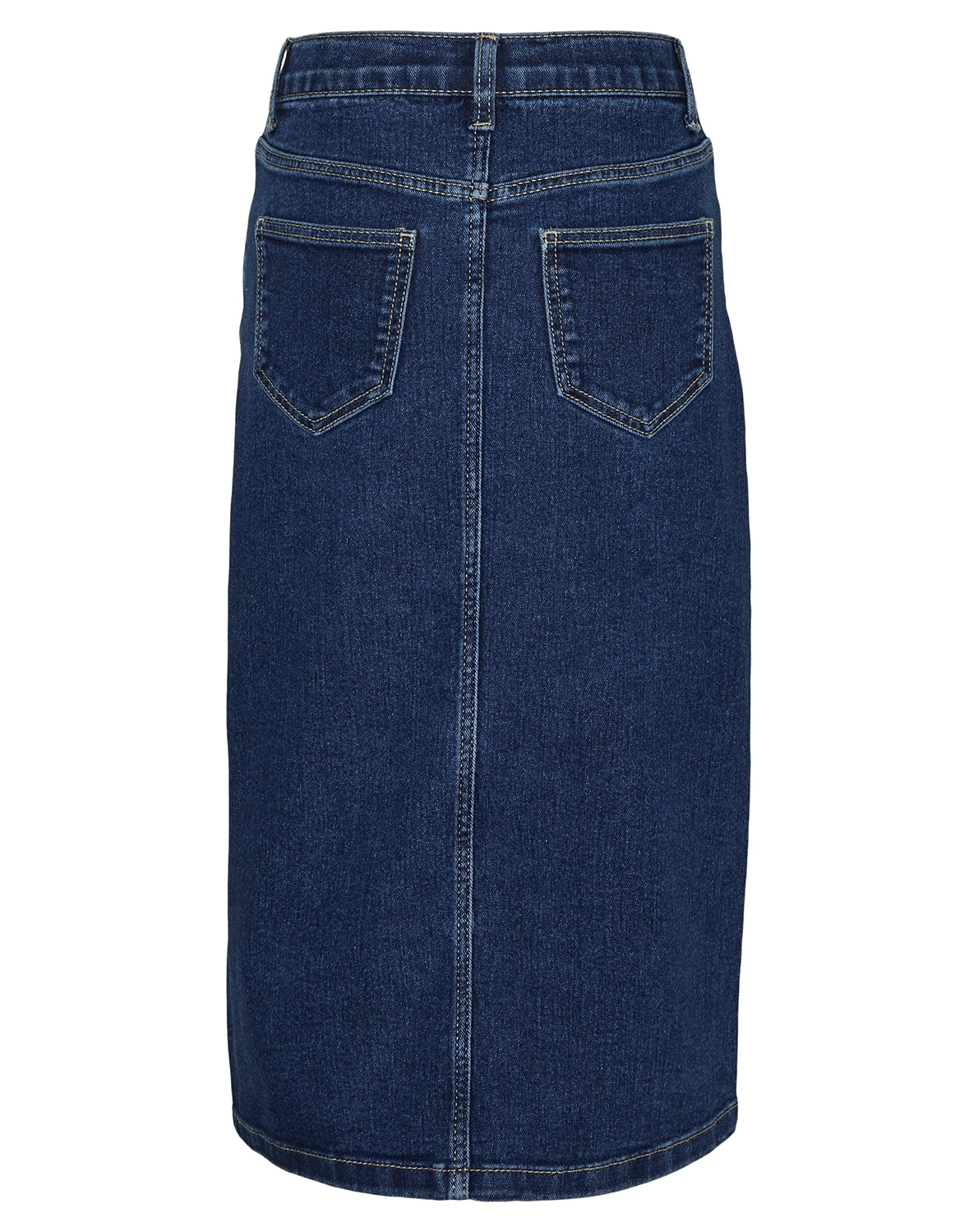 Jeansrock VMHEATHER CALF in medium blue denim