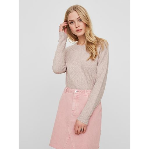 Vero Moda Doffy LS Striktrøje, Woodrose, M