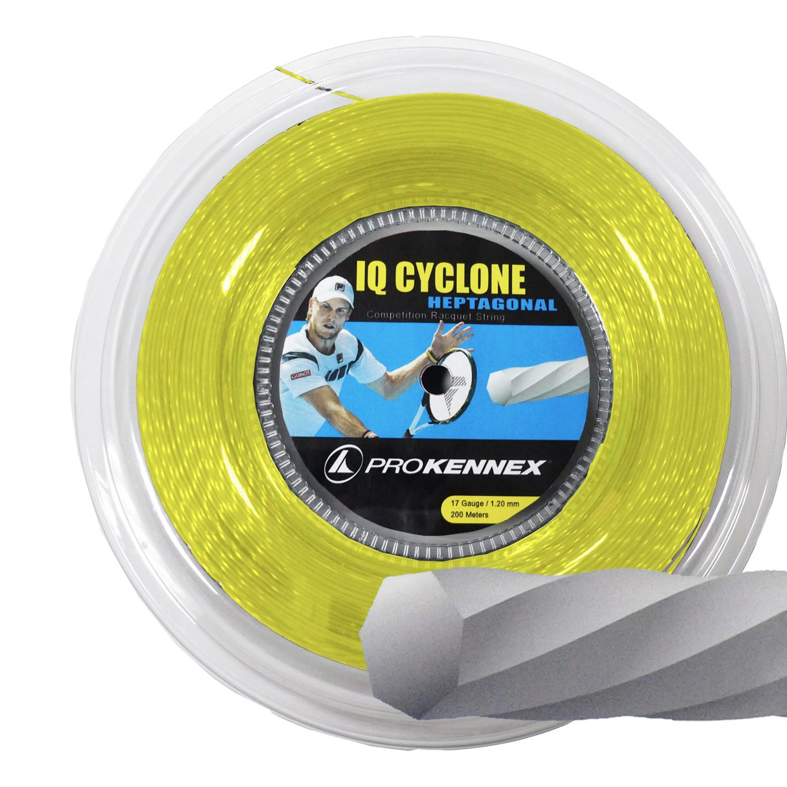 PROKENNEX IQ Cyclone Bobine Cordage 200m - Jaune
