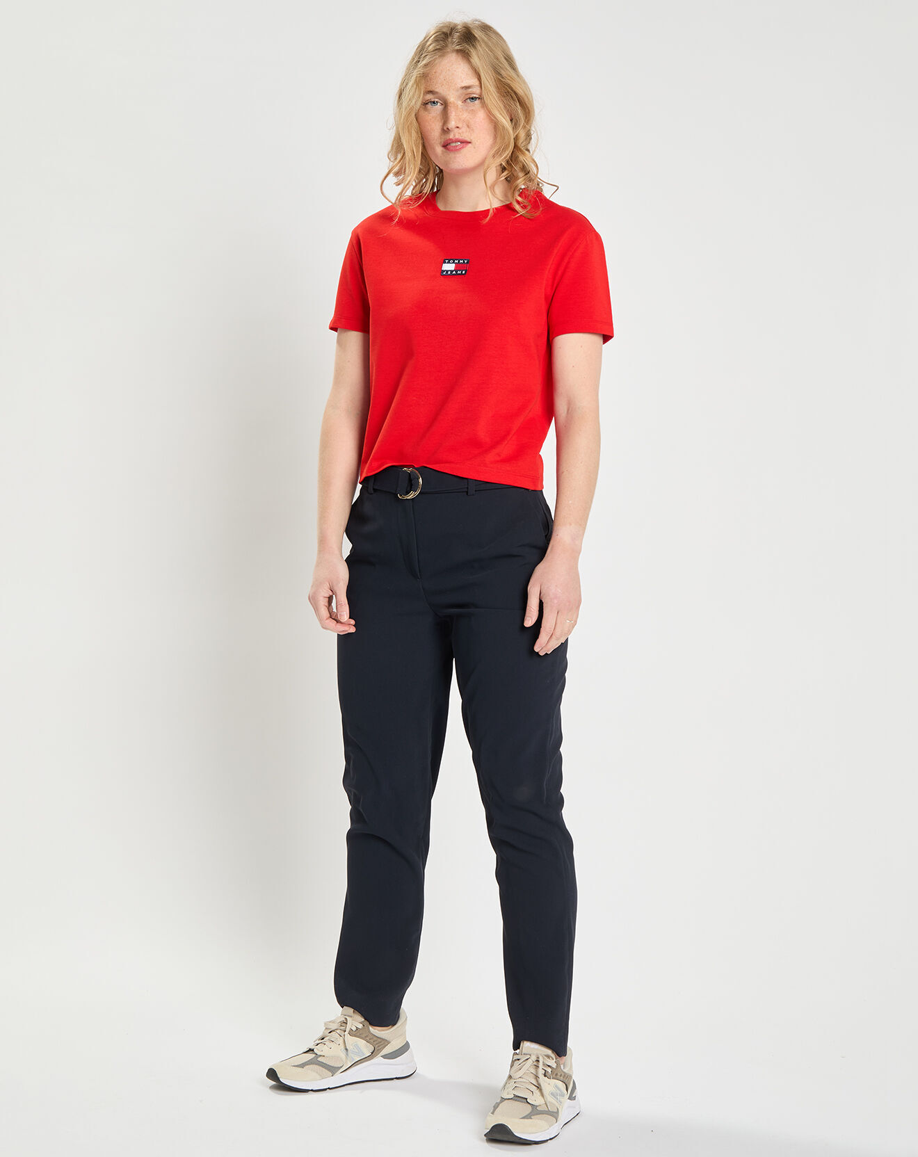 Tommy Jeans T-Shirt Badge rouge