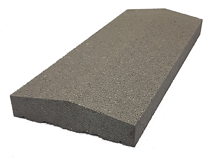 Dessus mur 2 pentes gris 20 x 50 x 5 cm