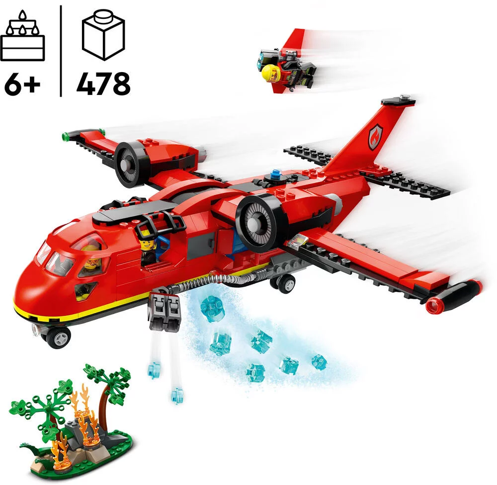 LEGO®CITY 60413 - L’AVION DE SAUVETAGE DES POMPIERS