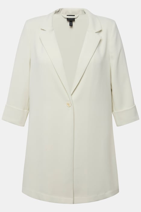 Blazerjacke, Reverskragen, Knopfverschluss, 3/4-Arm