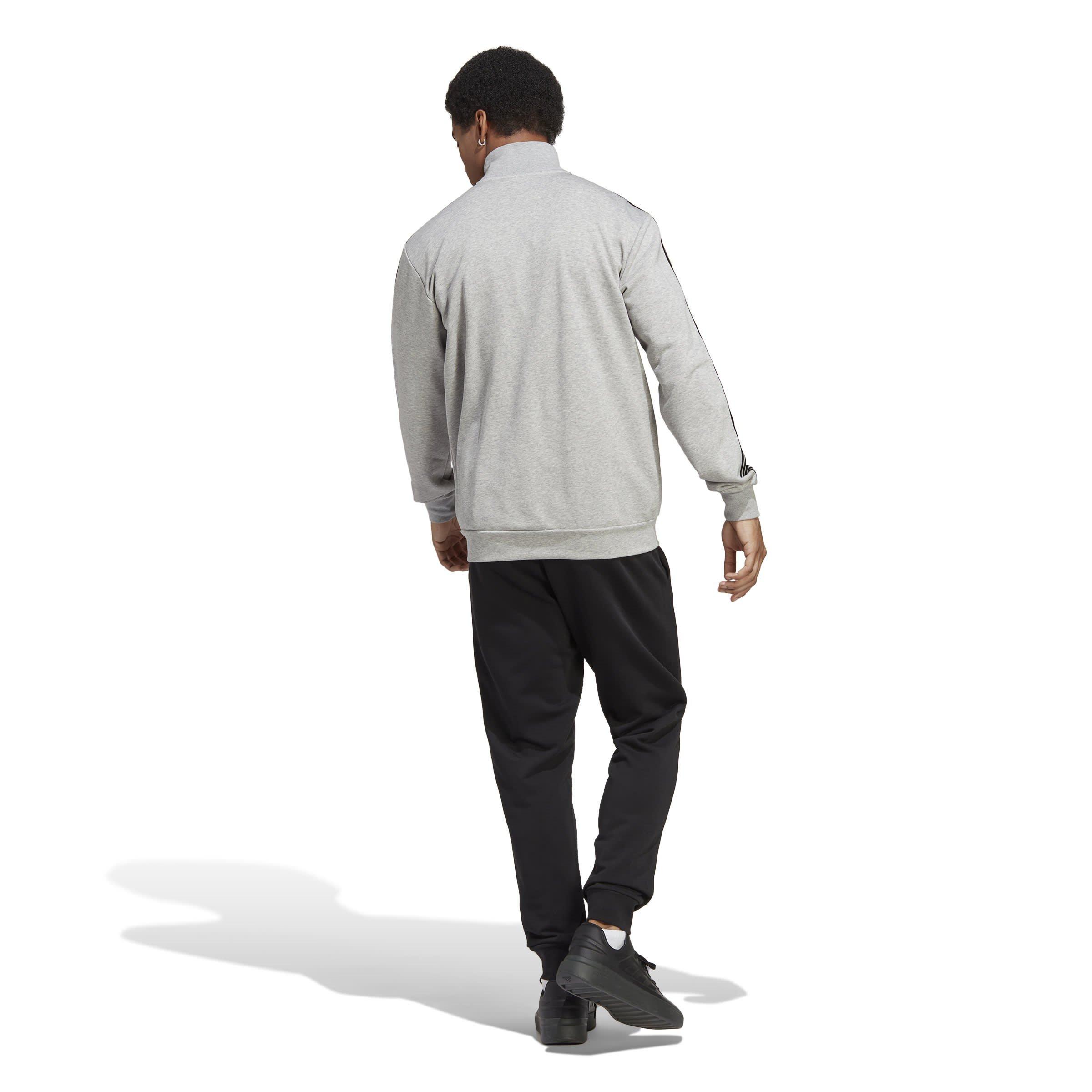 adidas Basic 3 Stripes French Terry Tracksuit Mens