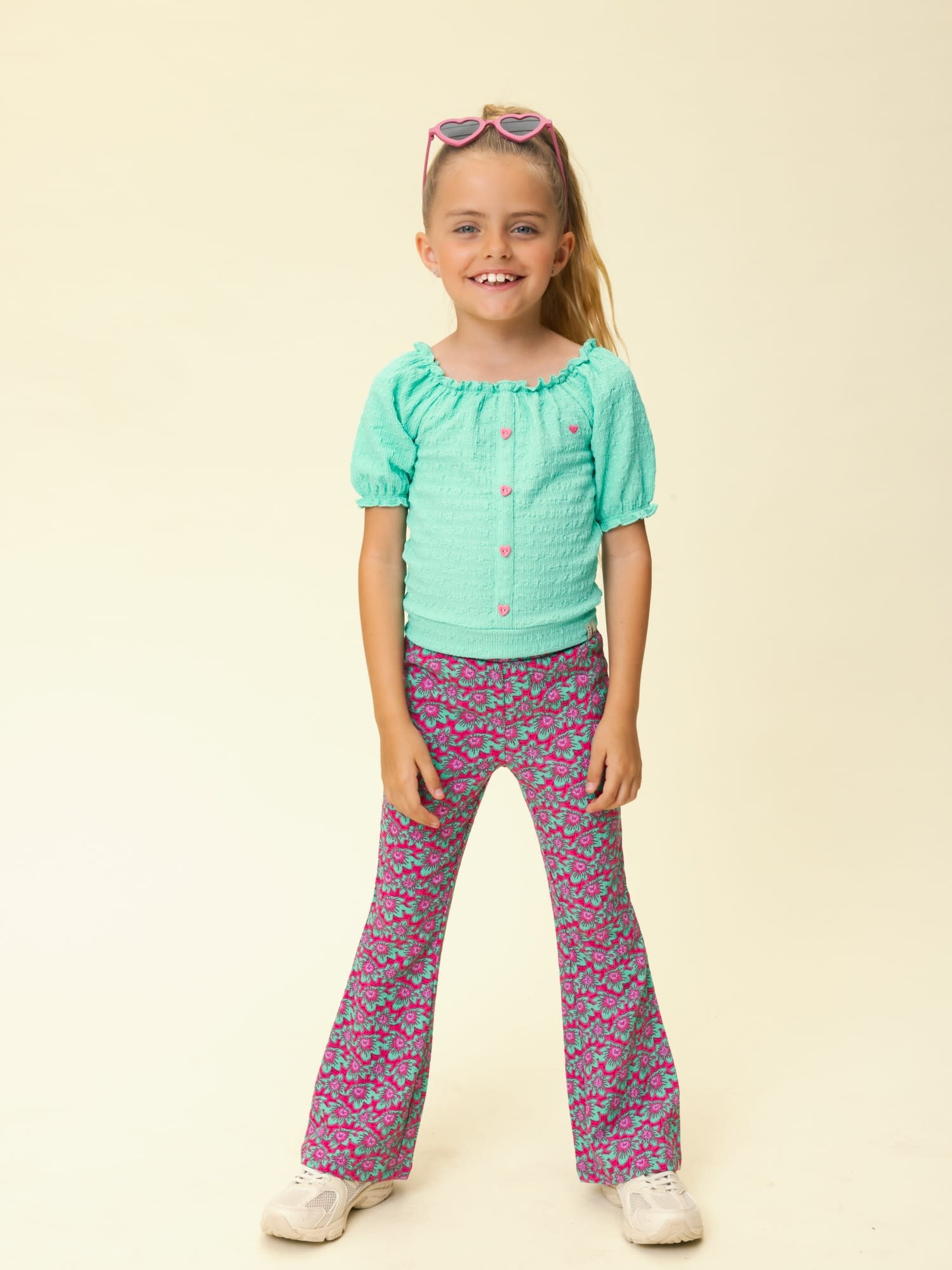 Looxs Looxs little crinckle top ss bright green