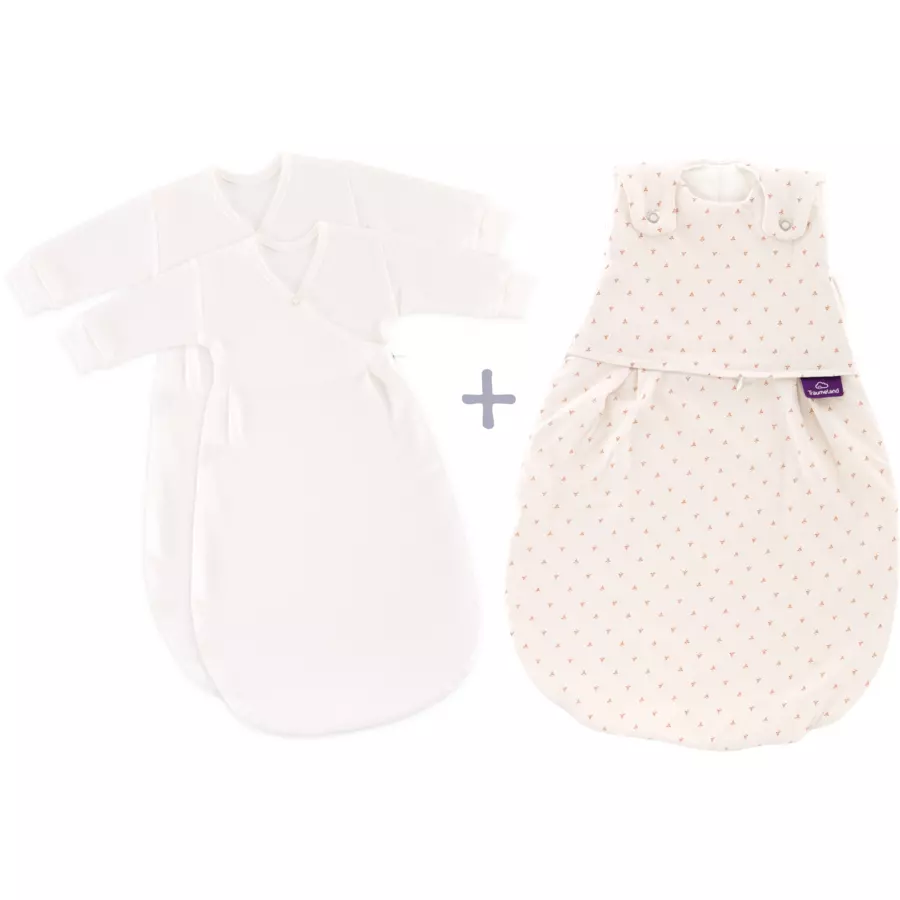 Träumeland Schlafsack 3-tlg. Liebmich Twister beige
