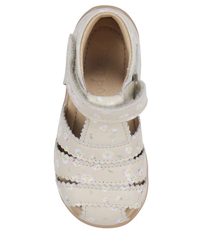 Pom Pom Sandalen - Starter Scallop Klettband - Bellis