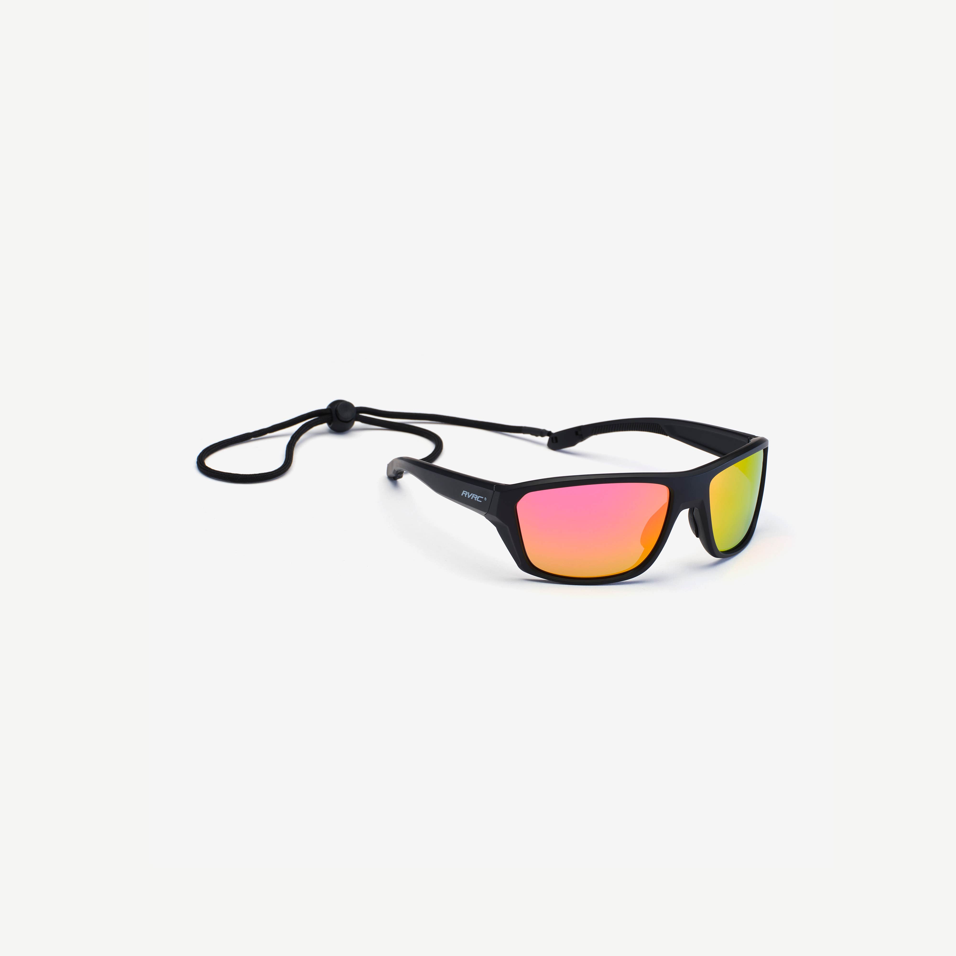 Virgo Polarized Sports Sunglasses  Black/Pink Coral