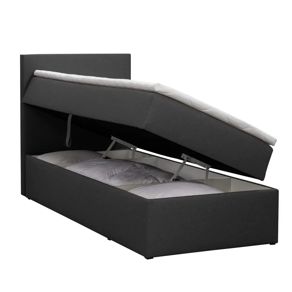 Boxcombinatie met opbergruimte Orebro 4-delig - antraciet - 90x200 cm