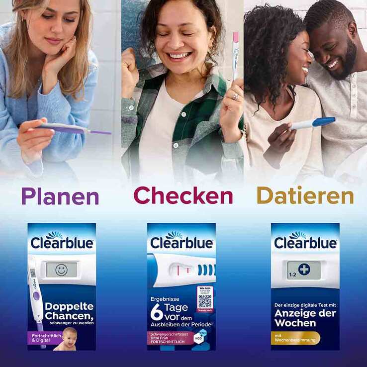 Clearblue Schwangerschaftst.6 Tage vor 2 Hormone, 1 St