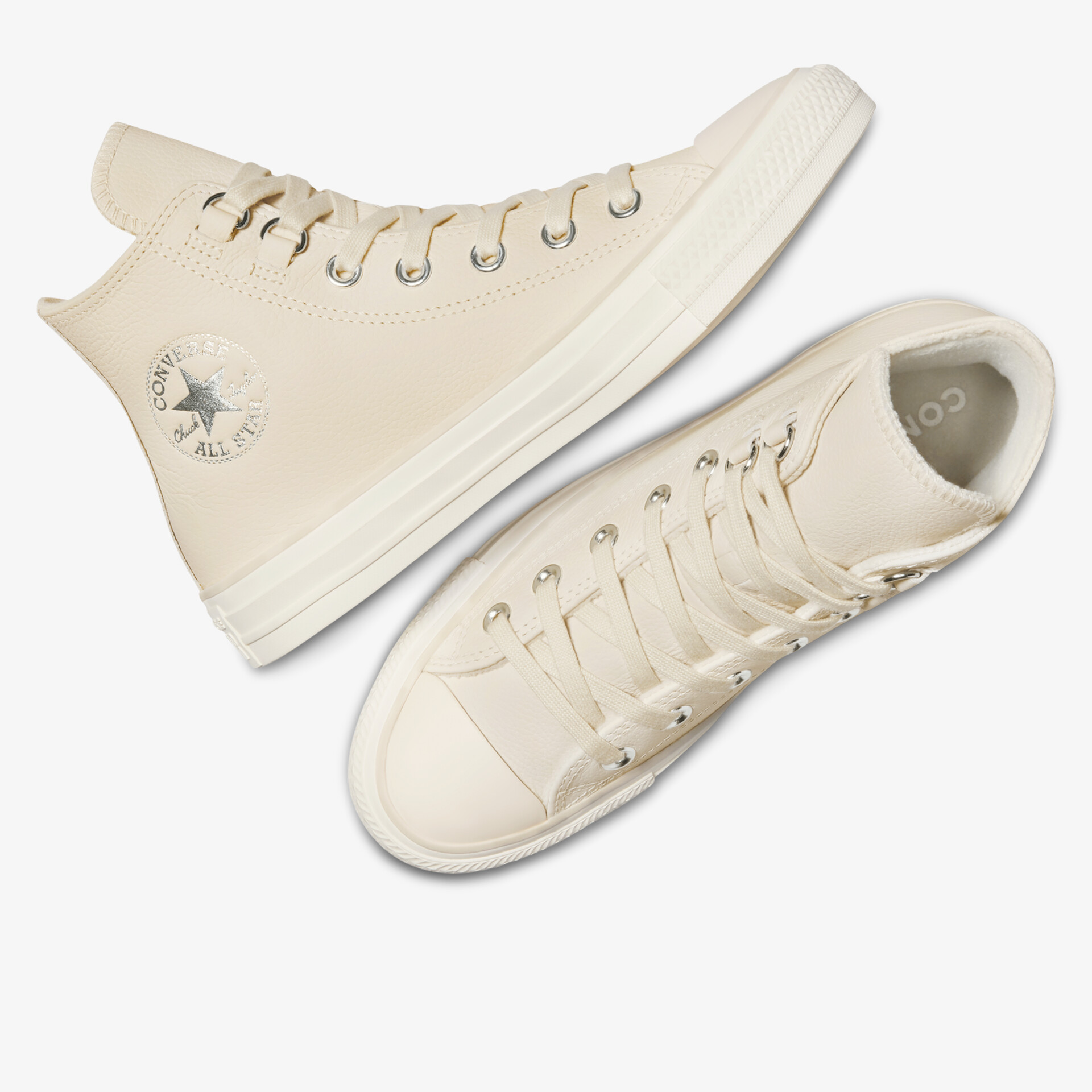 CONVERSE All Star Leather Damen Leinenschuhe beige