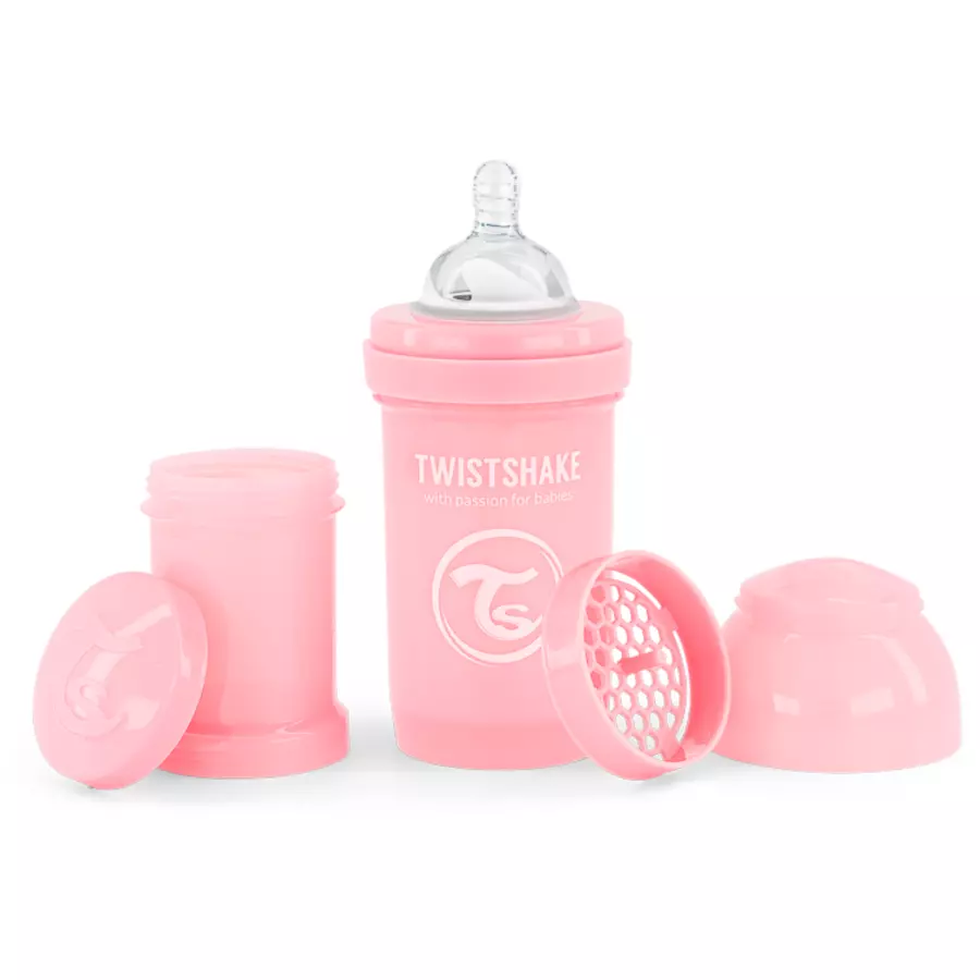 TWISTSHAKE Babyflasche Anti-Kolik 180 ml pastell rosa