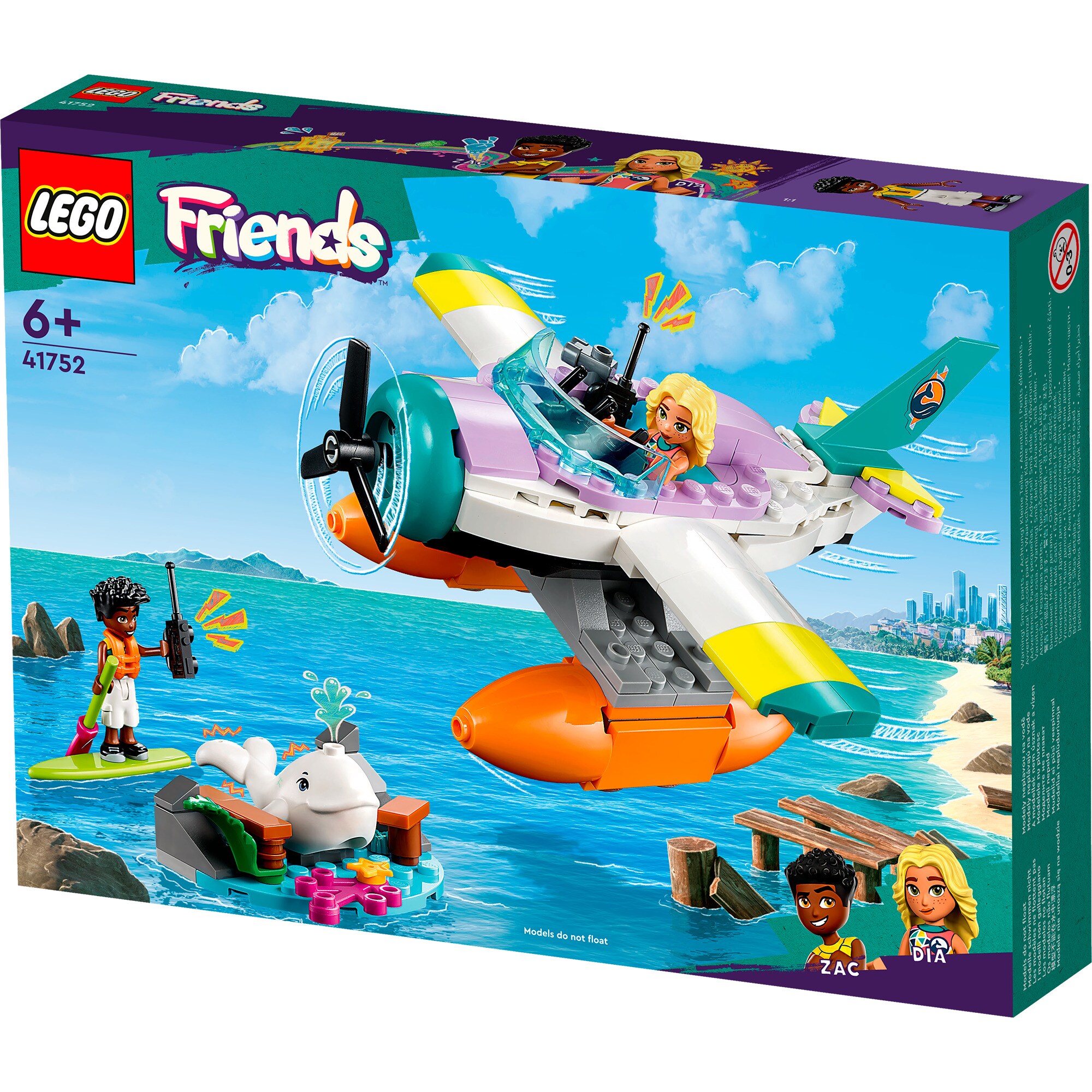 LEGO Konstruktionsspielzeug Friends Seerettungsflugzeug