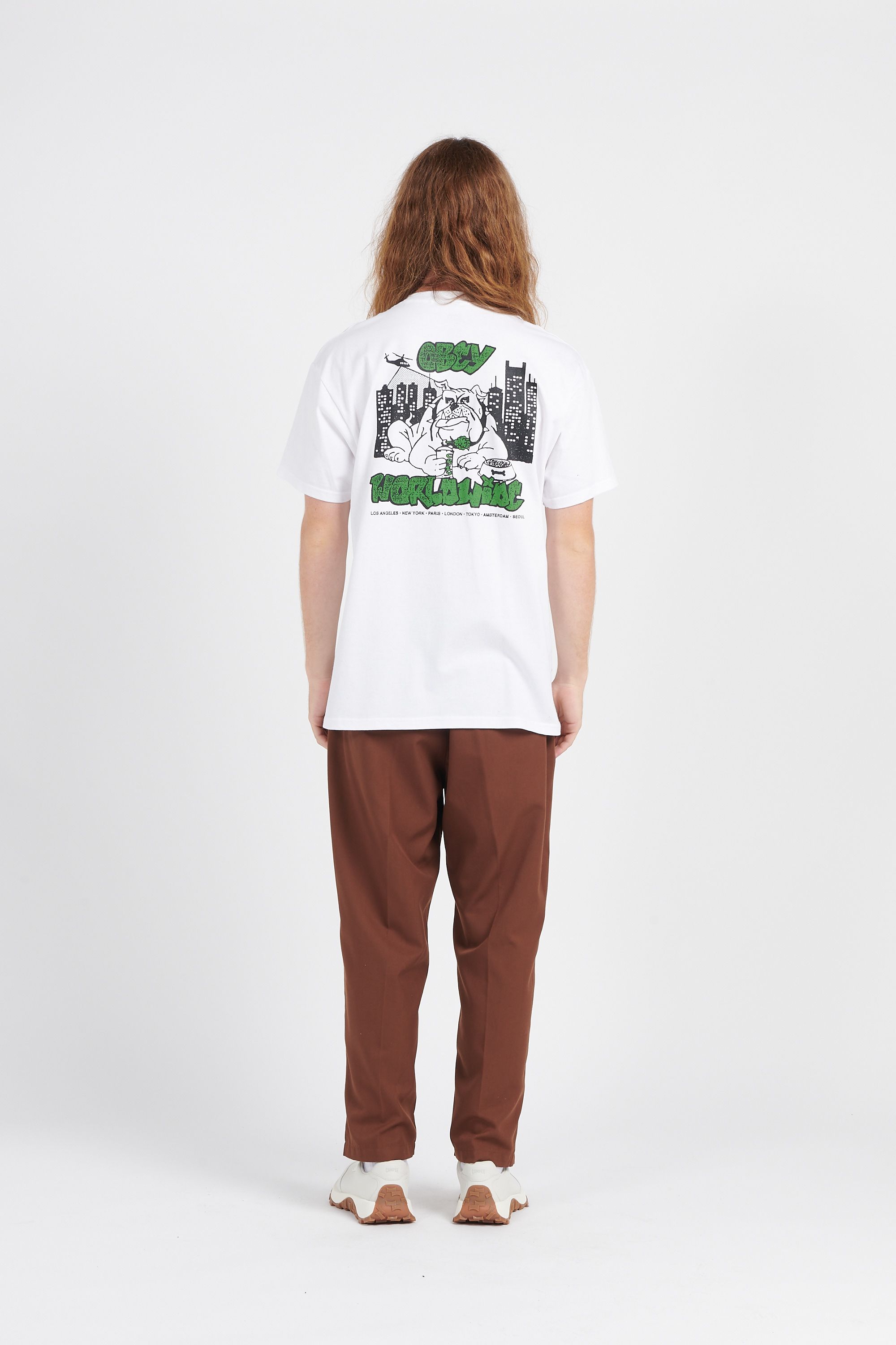 OBEY T-shirt CITY WATCH DOG Blanc