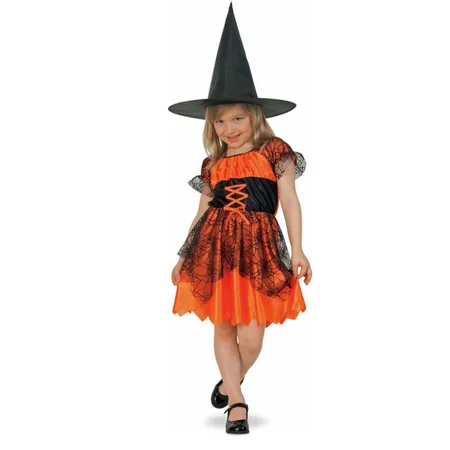 Festartikel Müller Halloween-Hexe, Kleid, Größe 98 / 104