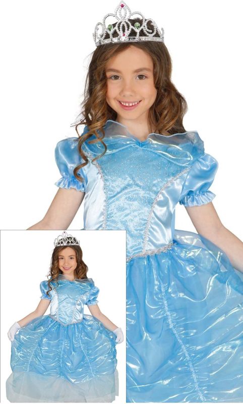 Fiestas Guirca - Zwaan - Jurk - Blauw - 100% Polyester