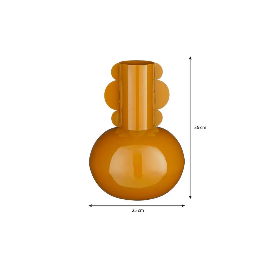 Mica Decorations Boyd Vaas - H36 x Ø25 cm - Bruin