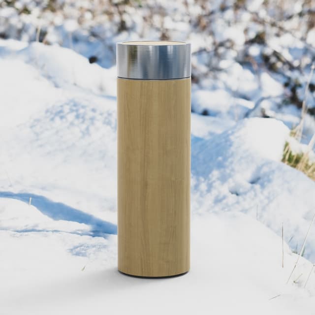 Termoflaske Termoflaske Bambus termokrus 350ml