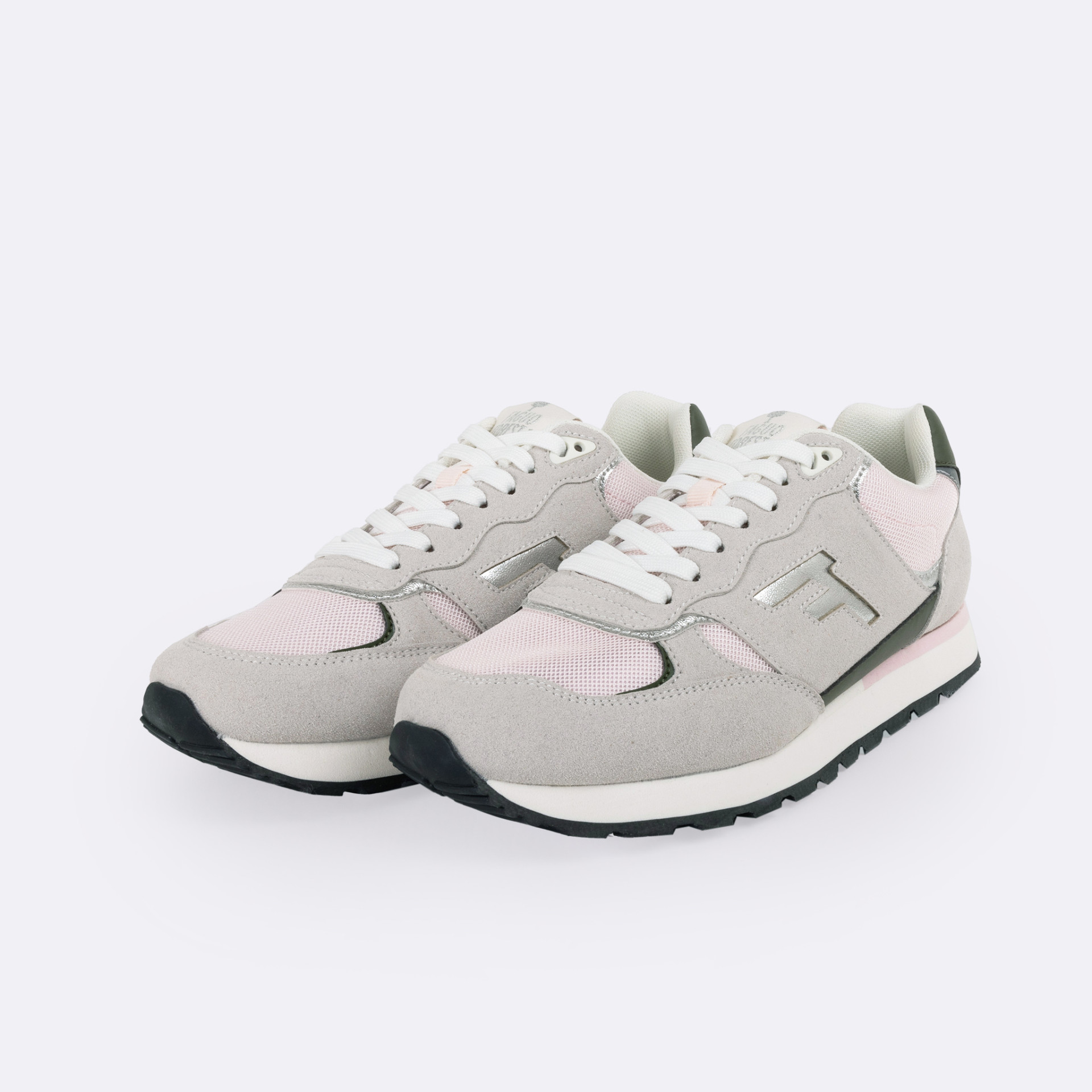 Runnings roses & grises vegan végan en polyester recyclé recyclé - modèle forest 1