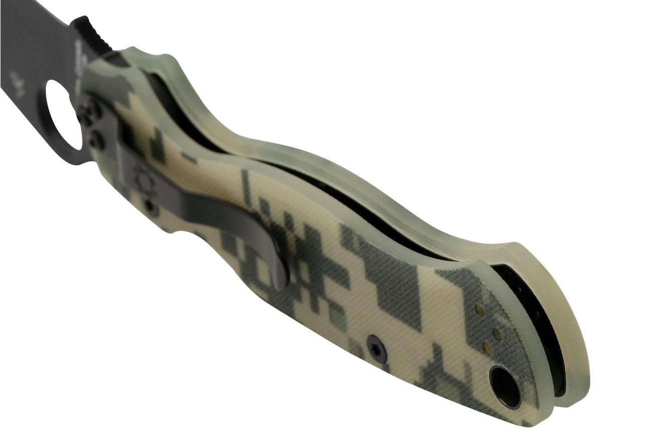 Spyderco Paramilitary 2 Camo Black C81GPCMOBK2 zakmes