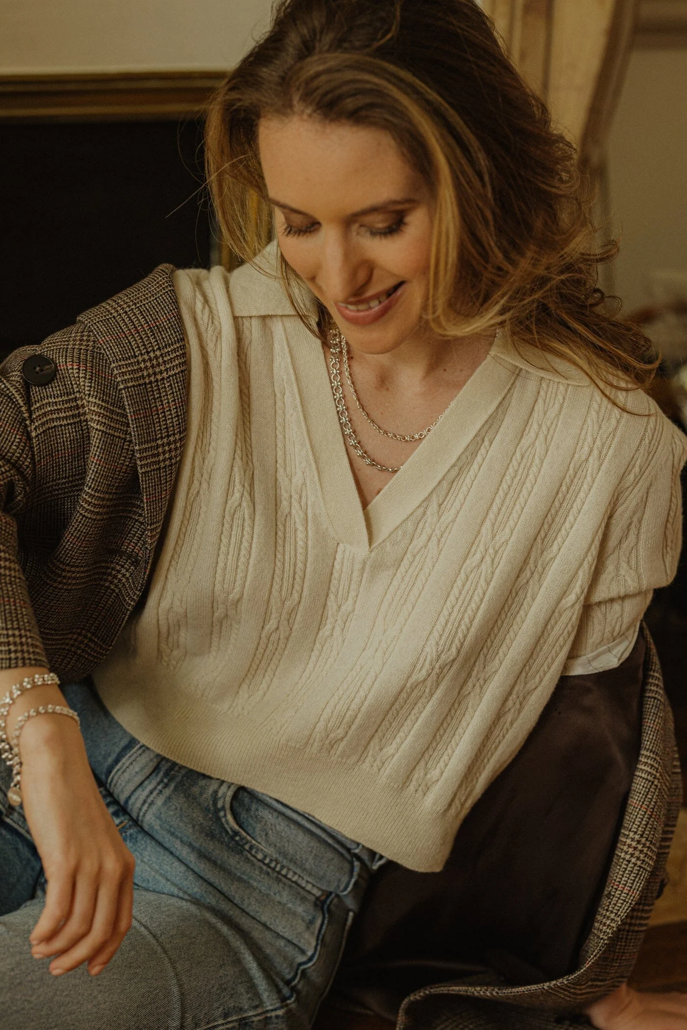 HÉBÉ - Maxi collier doré à l'or fin | Argent