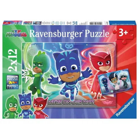Ravensburger Puzzle PJ Masks, Gut gegen Böse, 2x12 Teile