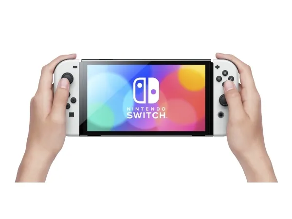 Nintendo | Switch V2 - Spilkonsol - Full HD - 32GB - sort | Inkl. 2 x Joy-Con (Neonrød/Neonblå)