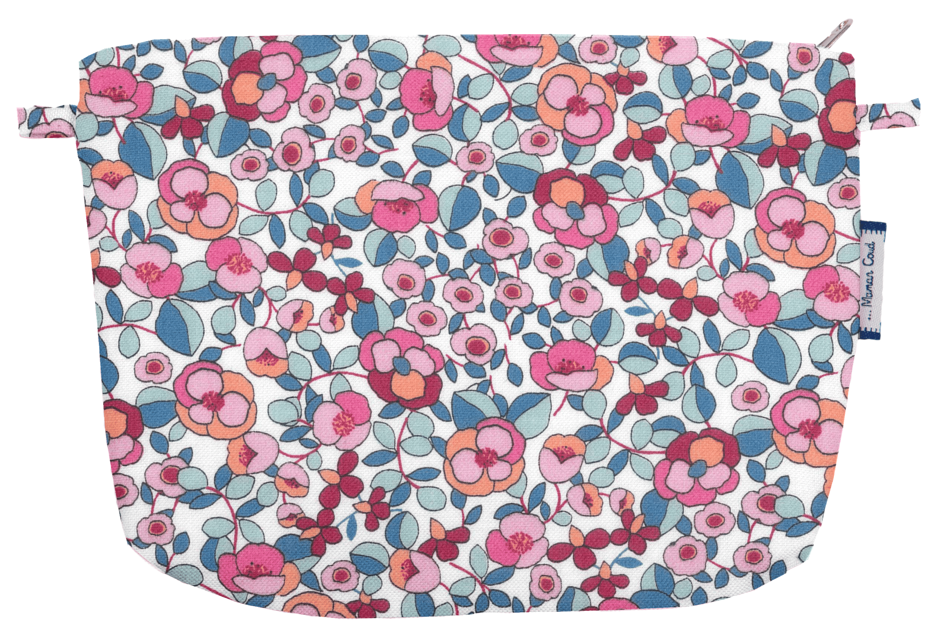 Pochette Tissu Boutons Rose
