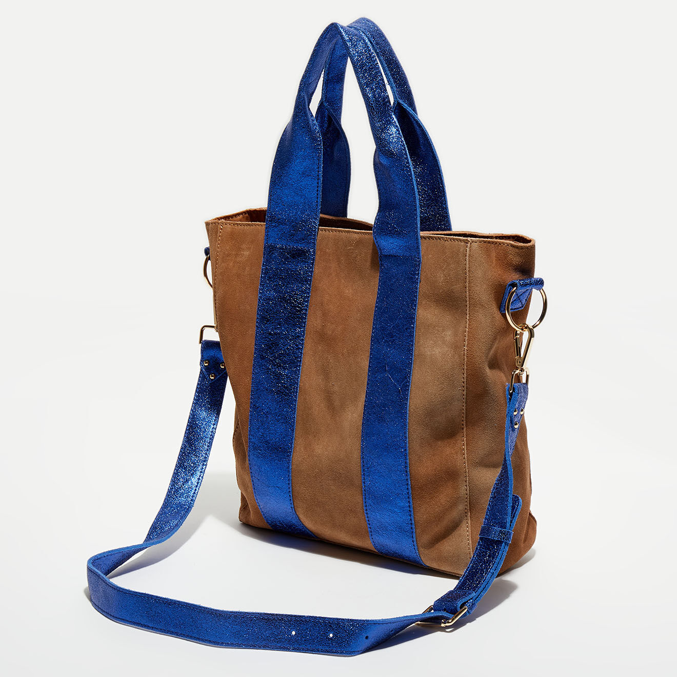 Wild Sac cabas en Cuir Pixie electric - 32x28x10 cm