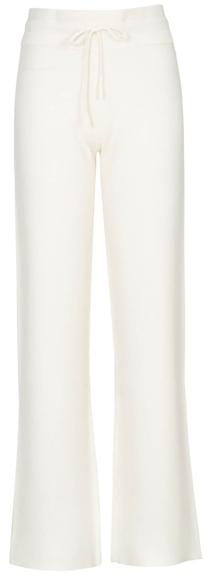 Hemsedal Knitted Flare Pants Dame White Swan
