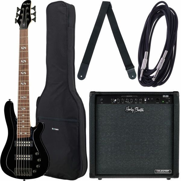 Harley Benton B-650 Black Progressive Bundle