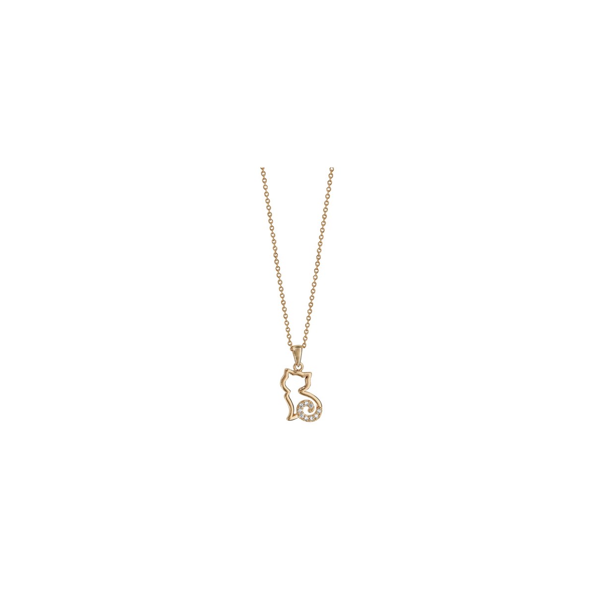 Collier Chat - Plaqué Or