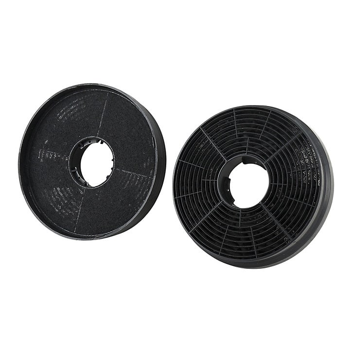 Lot de 2 filtres à charbon rond Cooke & Lewis CARBFILT22 Ø10,5 cm noir